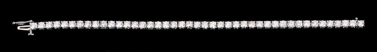 A diamond line bracelet