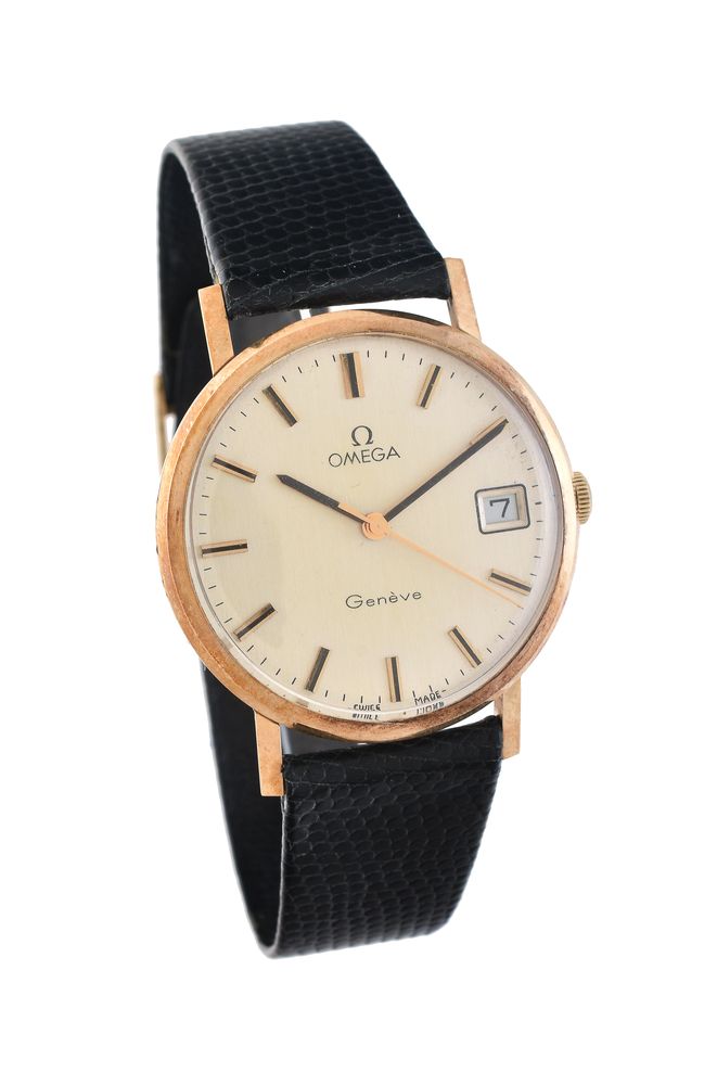 Omega, 9 carat gold wrist watch