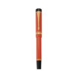 Parker, Duofold Centennial, an orange fountain pen