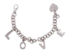 A diamond Love bracelet