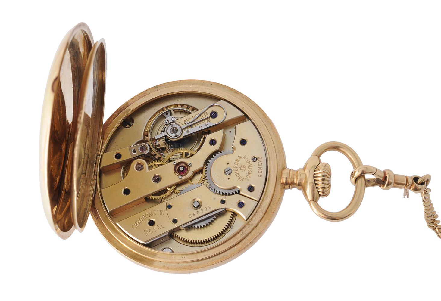 Vacheron & Constantin, Chronometre Royal, 18 carat gold keyless wind open face pocket watch - Image 3 of 3