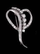 A diamond brooch