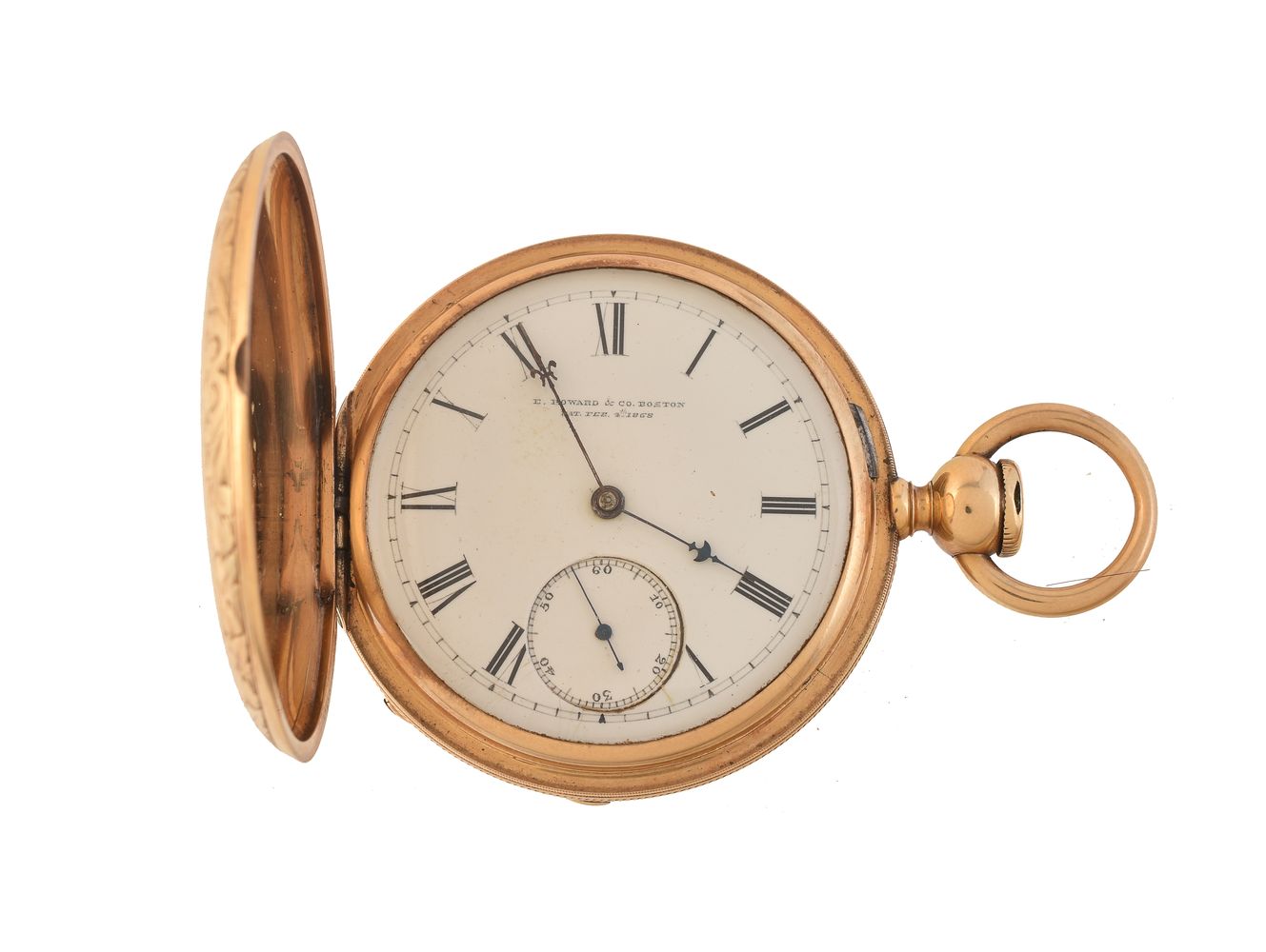 E. Howard & Co., BostonGold coloured full hunter pocket watch