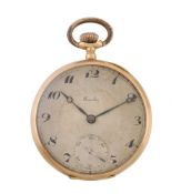 Eccelso, Gold coloured keyless wind open face pocket watch