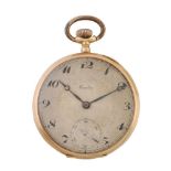 Eccelso, Gold coloured keyless wind open face pocket watch