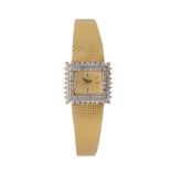 Girard Perregaux, Lady's gold coloured and diamond bracelet watch