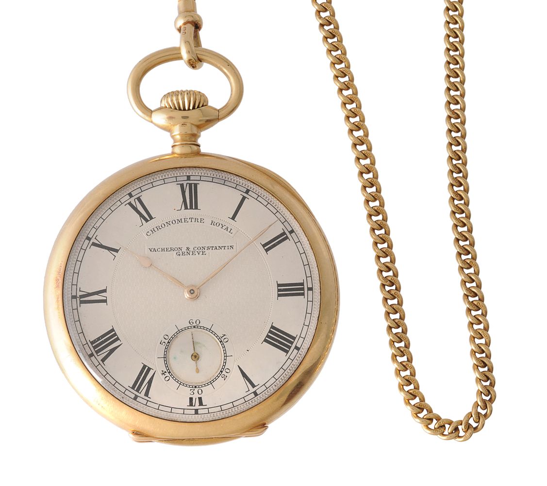 Vacheron & Constantin, Chronometre Royal, 18 carat gold keyless wind open face pocket watch - Image 2 of 3