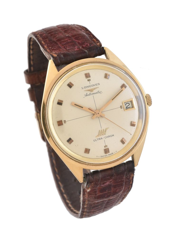 Longines, Ultra-Chron, Gold coloured wrist watch