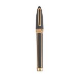 Montegrappa, 32nd America's Cup, a limited edition gold coloured and rubberised fountain pen