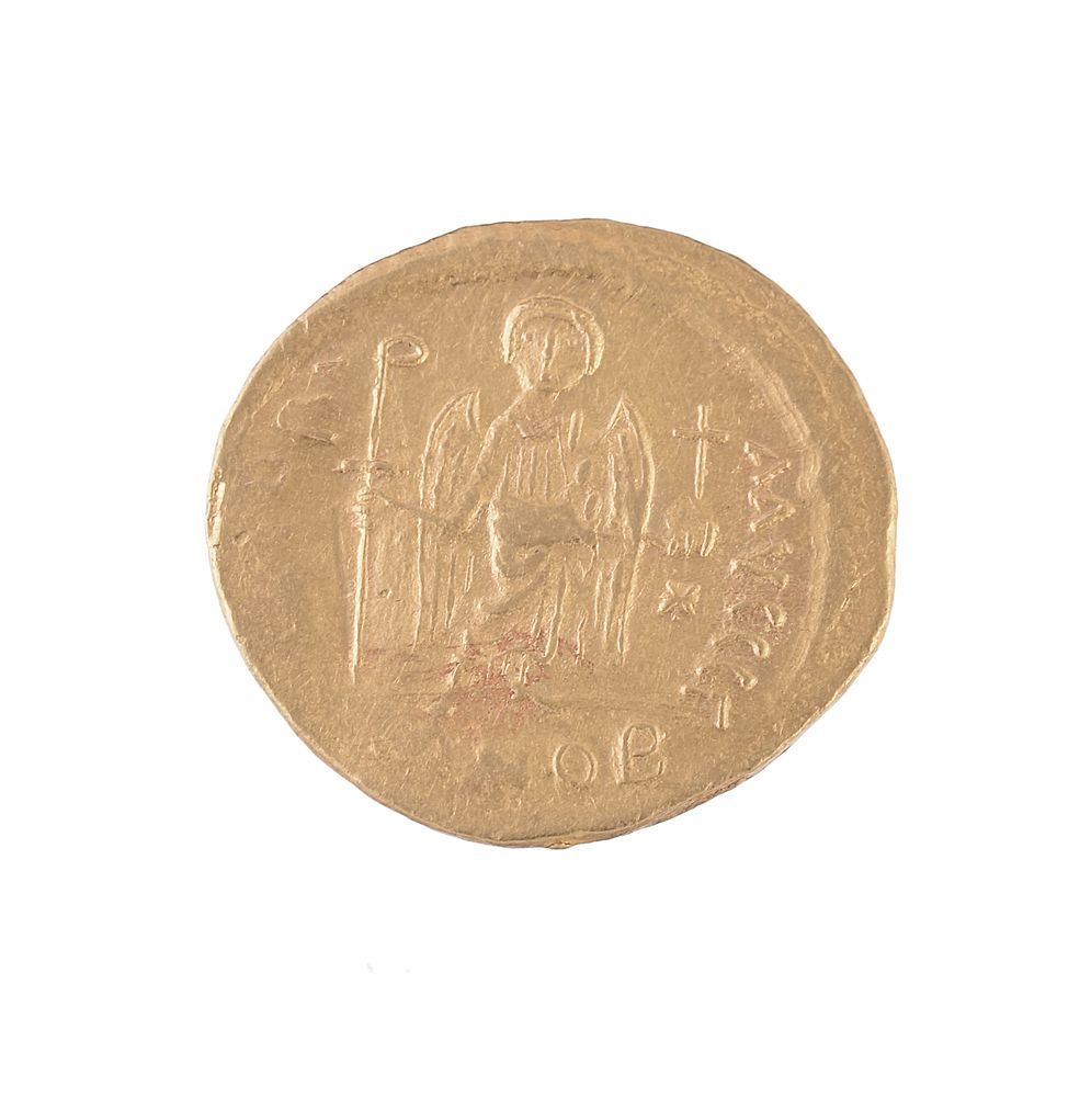 Byzantine Empire, Justinian I (AD 527-565), gold Solidus - Image 2 of 2