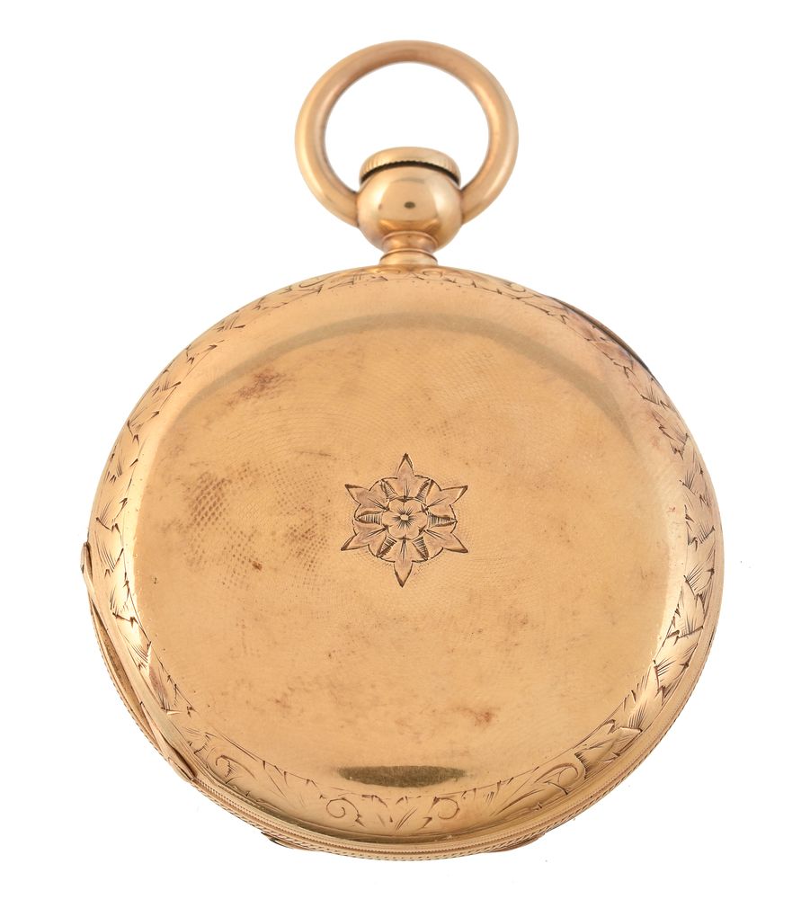 E. Howard & Co., BostonGold coloured full hunter pocket watch - Bild 4 aus 4