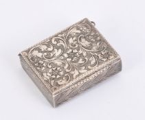 An Italian silver coloured cylinder musical box