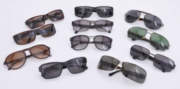 A collection of Ermenegildo Zegna sunglasses