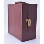 Papworth, a brown leather drinks case