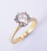 An 18 carat gold diamond ring