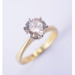 An 18 carat gold diamond ring
