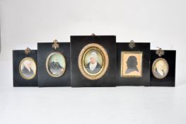 ϒ A group of four portrait miniatures