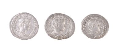 Rome, Gordian III (AD 238 - 244), silver Denarii (3) (AD 241 - 242)