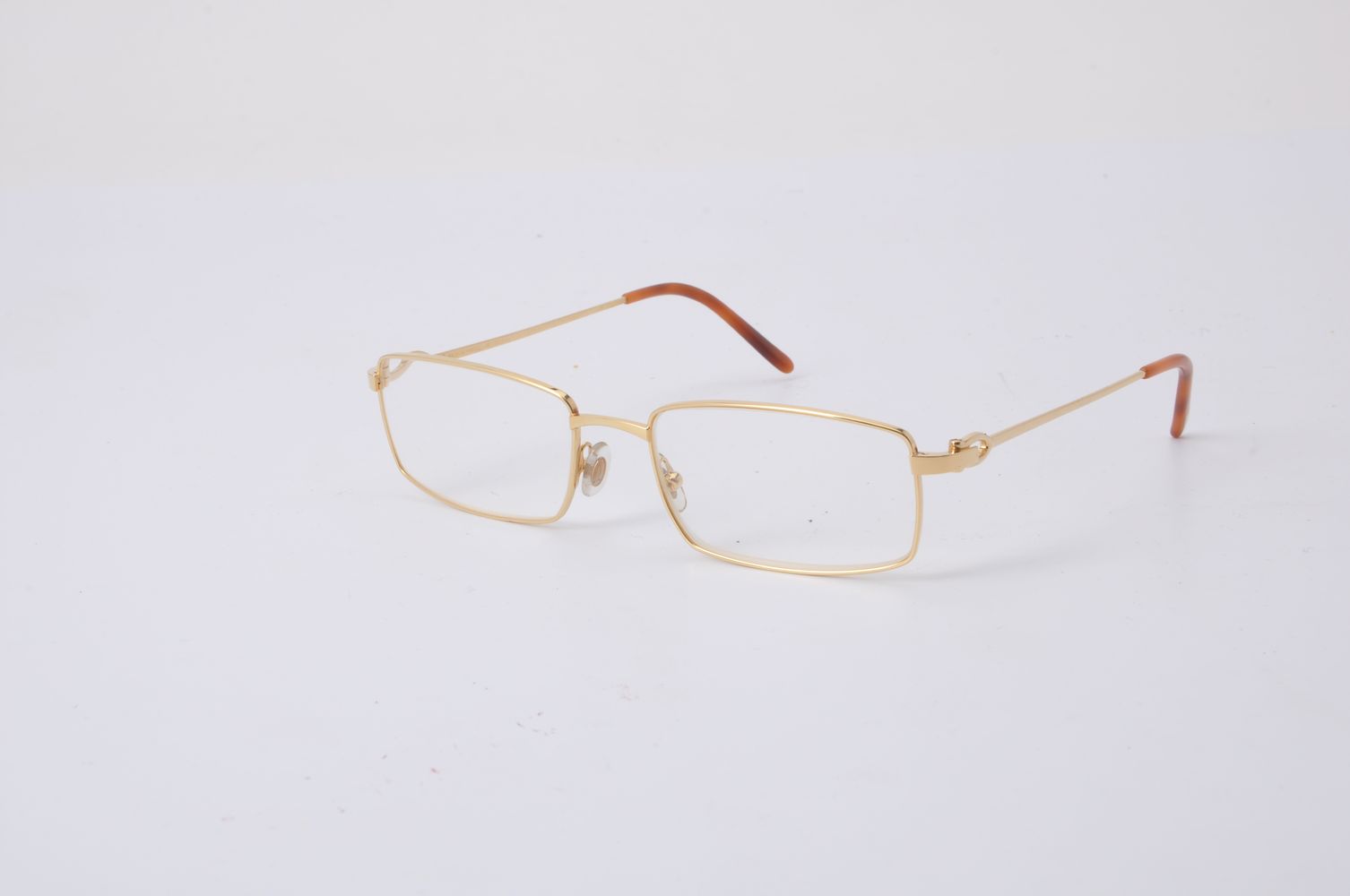 Cartier, a pair of gilt metal framed glasses
