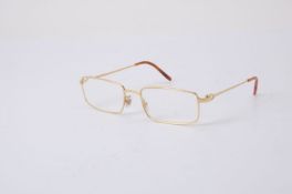 Cartier, a pair of gilt metal framed glasses