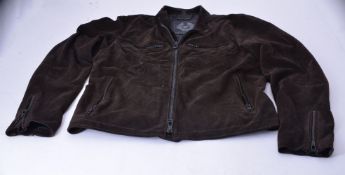 Belstaff, a brown suede jacket