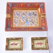 Hermes, Chasse En Inde, a porcelain ashtray