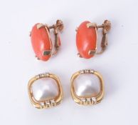 Two pairs of earrings