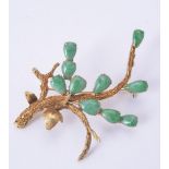 A jadeite jade brooch