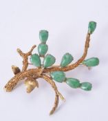 A jadeite jade brooch