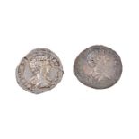 Rome, Geta as Caesar (AD 198 - 209), silver Denarii (2)
