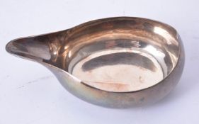 A George III silver pap boat