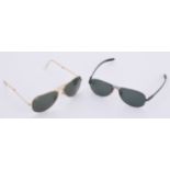Ray Ban, ref. RB 3479 001, a pair of gilt metal sunglasses