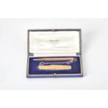 A 9 carat gold cased propelling pencil by Yard-O-Led