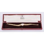 Omega,Lady's 9 carat gold bracelet watch