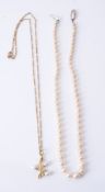 A single strand cultured pearl necklace