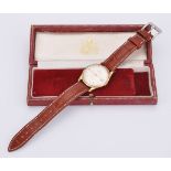 Garrard, 9 carat gold wrist watch