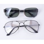 Ray Ban, ref. RB 3215 W3334, a pair of white metal framed sunglasses