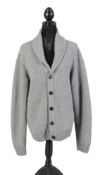 Hermes, a grey cashmere cardigan