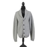 Hermes, a grey cashmere cardigan