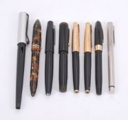 A collection of fountain pens