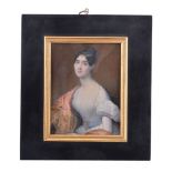 ϒ Giovanni Battista Canevari (Italian, 1789-1876) Portrait of a young lady