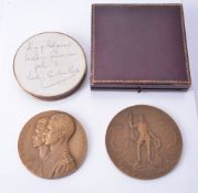 A Belgian medal by . R. Cliquet, obv. Baudouin and Fabiola