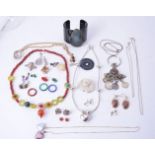 A collection of jewellery and costume jewellery