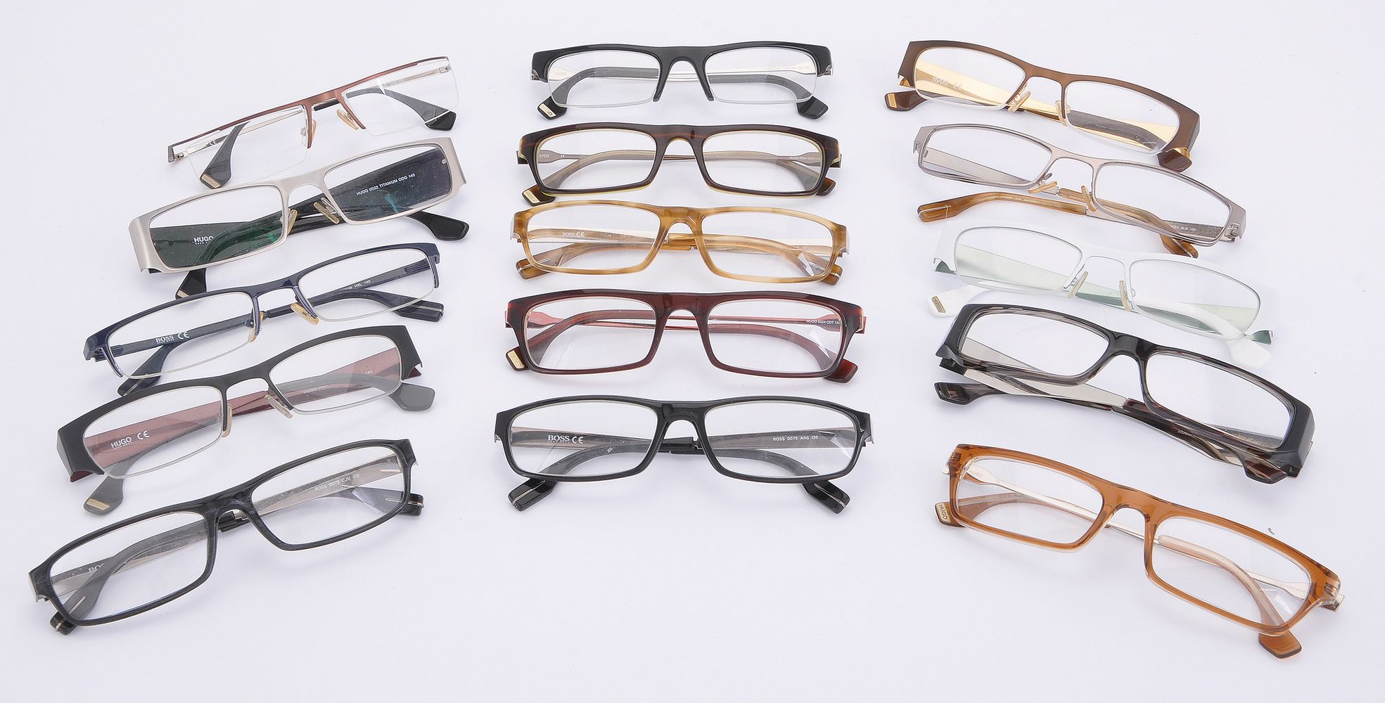 Hugo Boss, a collection of reading glasses