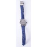 PiagetStainless steel wrist watch with Cuervo Y Sobrinos repainted dial