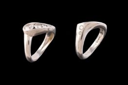 A pair of diamond rings