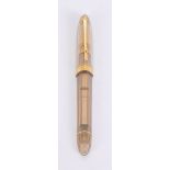 Omas, 360, a clear ball plastic roller ball pen