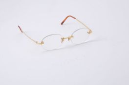 Cartier, a pair of titanium framed glasses