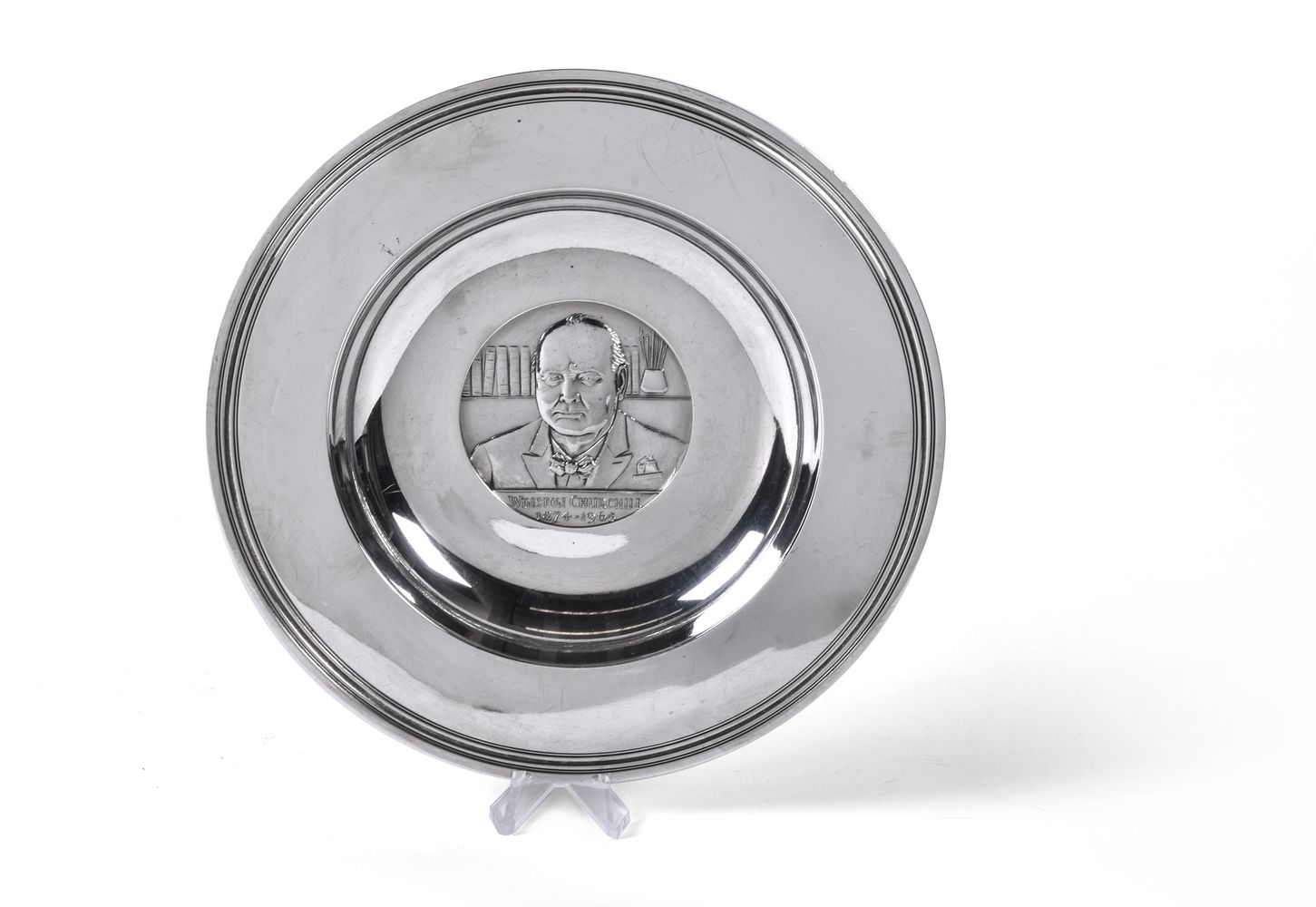 [Winston Churchill interest] A silver commemorative dish by C. J. Vander Ltd - Image 2 of 4