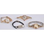 Four lady's bracelet watches